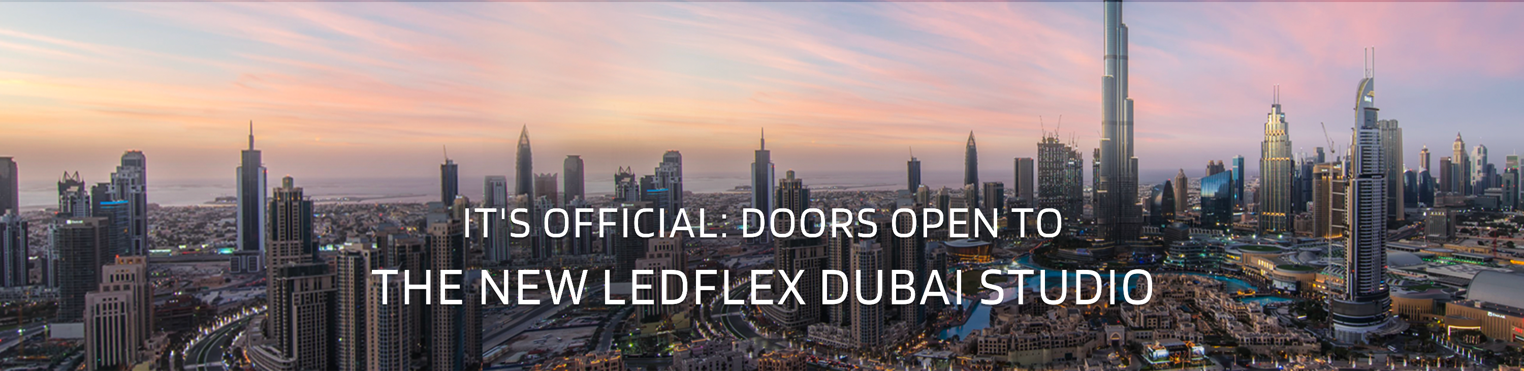 New LEDFlex experience studio in Dubai